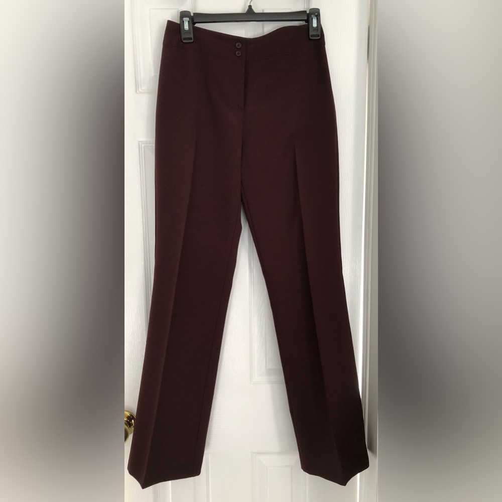 Dynamite Burgundy Dress Pants Straight Leg Woman's Size 5/6